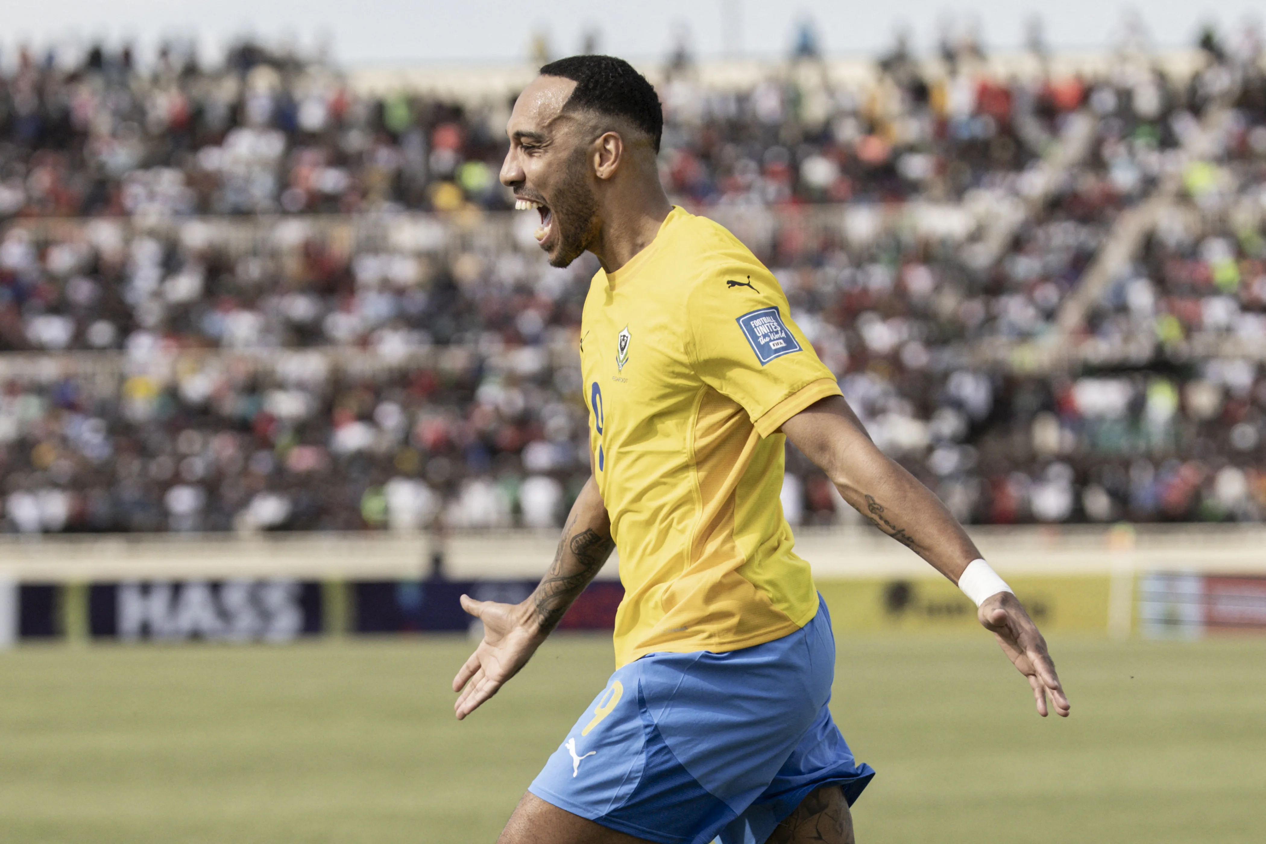 ? Auba nets four, sees red but keeps Gabon's World Cup dream alive