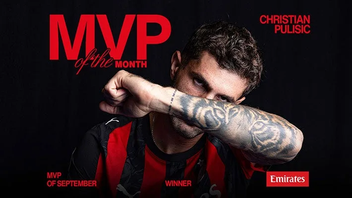 Ο Πούλισιτς Αναδεικνύεται MVP του Σεπτεμβρίου για τη Μίλαν