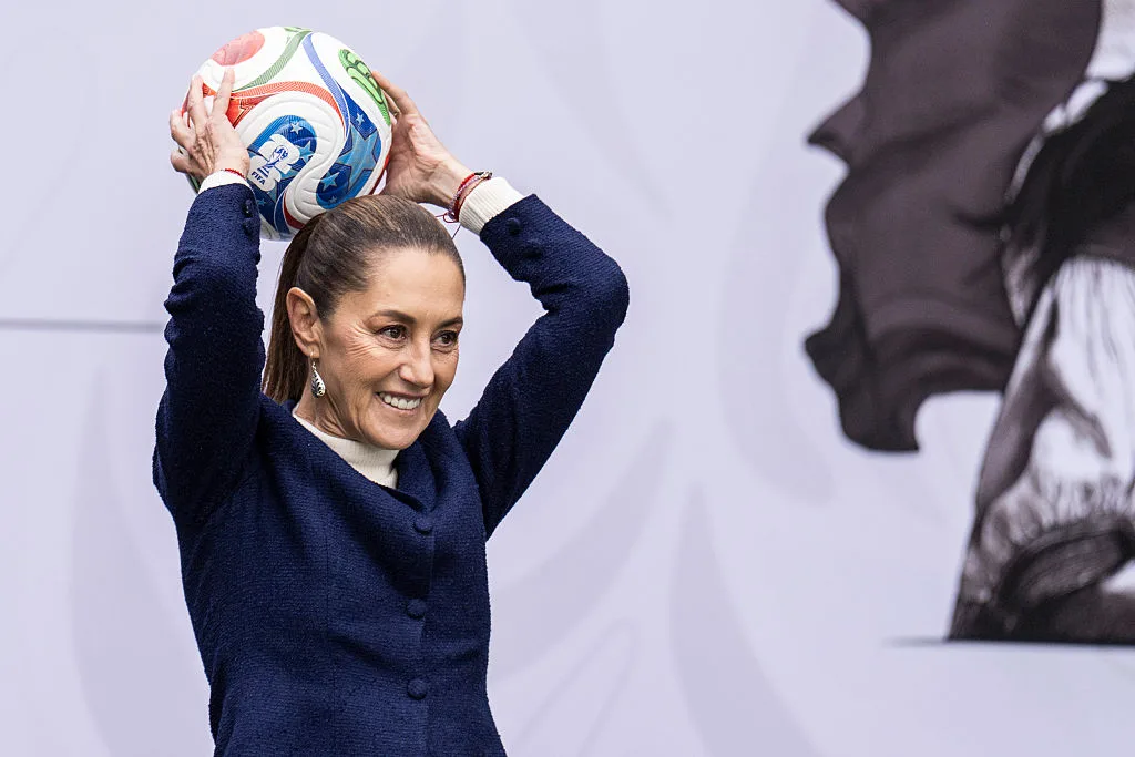 Η Claudia Sheinbaum στο κλήρωση του Μουντιάλ 2026