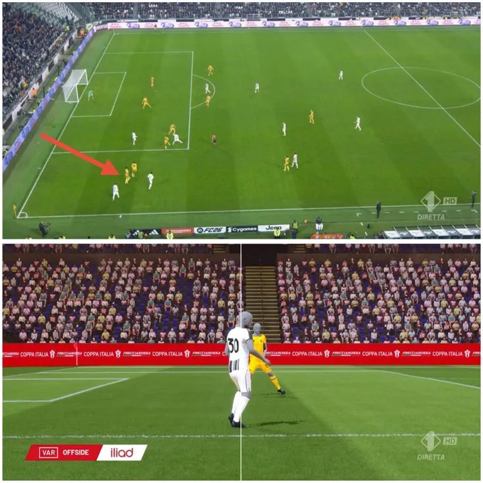 Αμφισβητούμενο γκολ: Λάθος γραμμή οφσάιντ στο ματς Γιουβέντους-Ουντινέζε